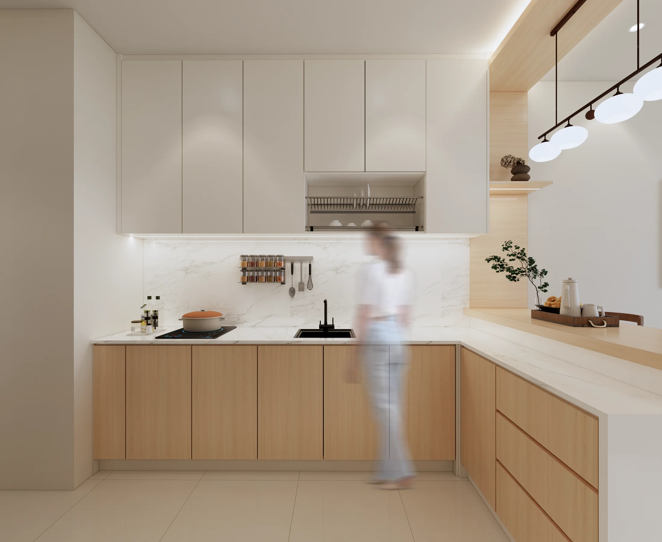 Baron Residence · 547 sq ft — interior view design visualization