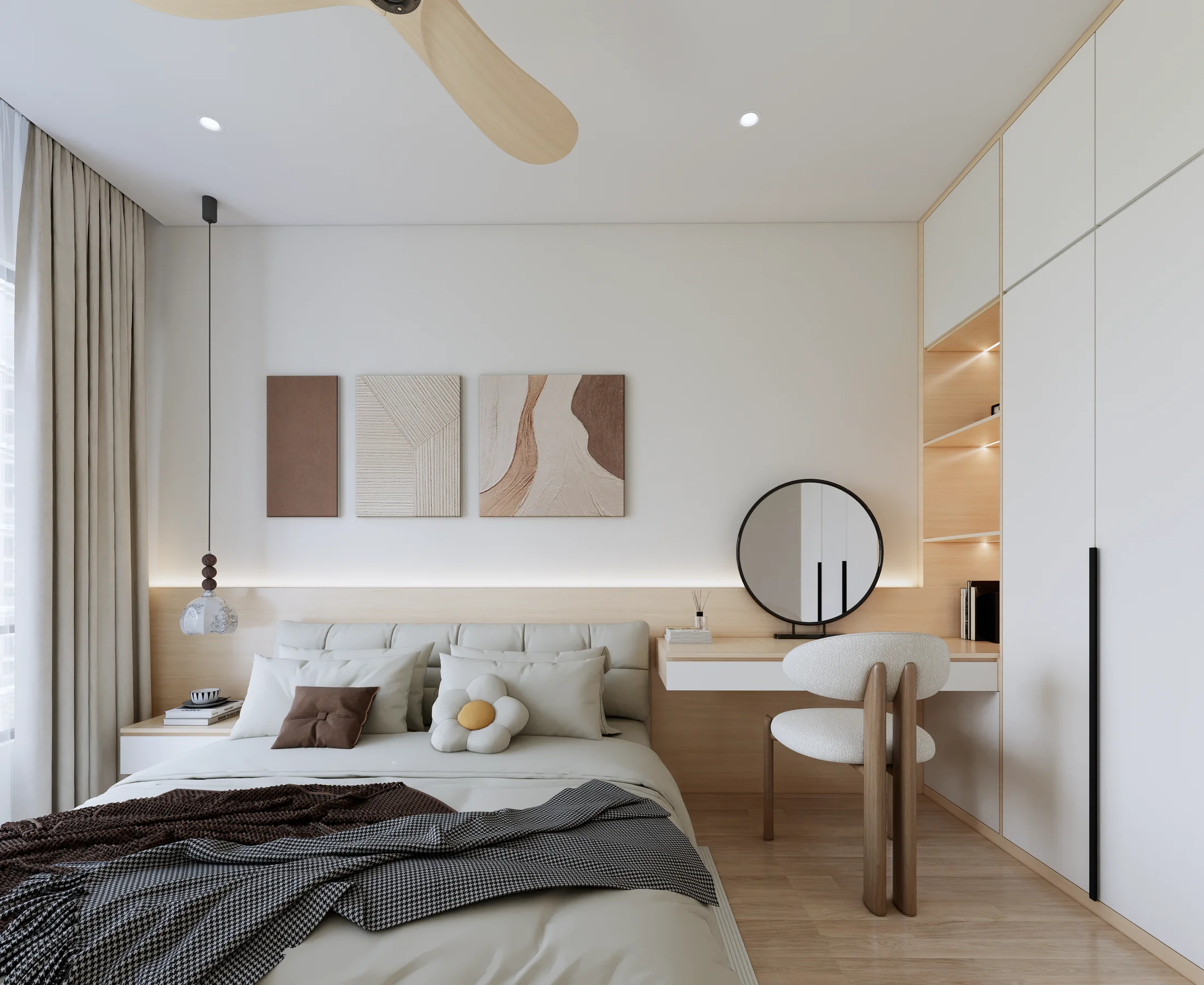 Baron Residence · 547 sq ft — interior view design visualization