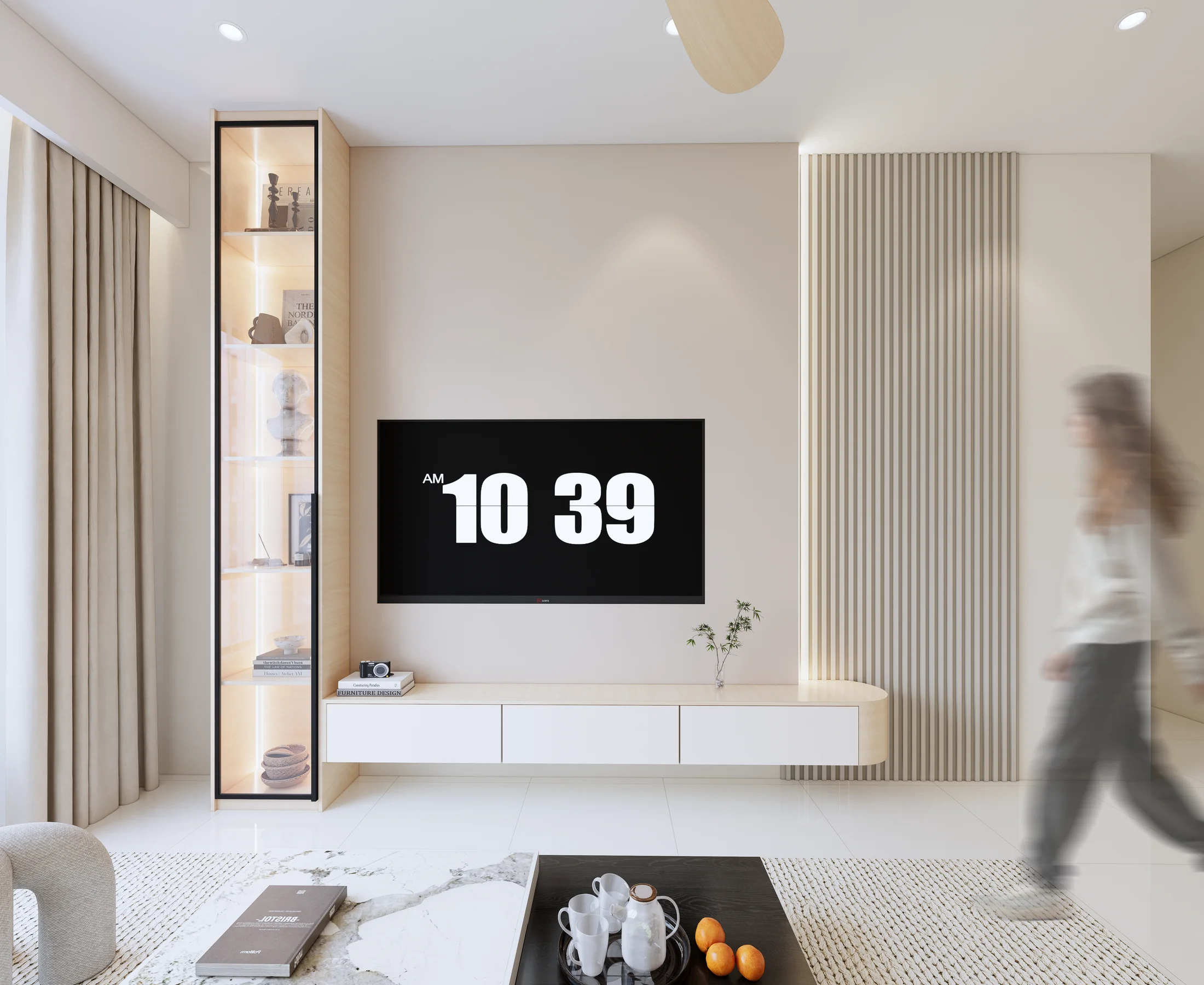 Baron Residence · 547 sq ft — interior view design visualization