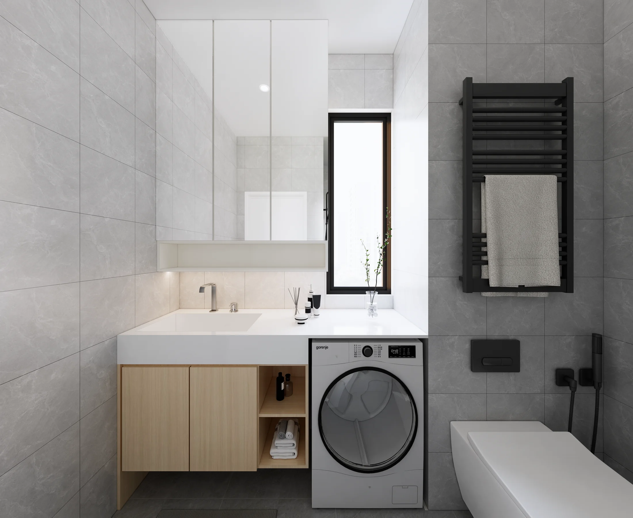 Baron Residence · 547 sq ft — interior view design visualization