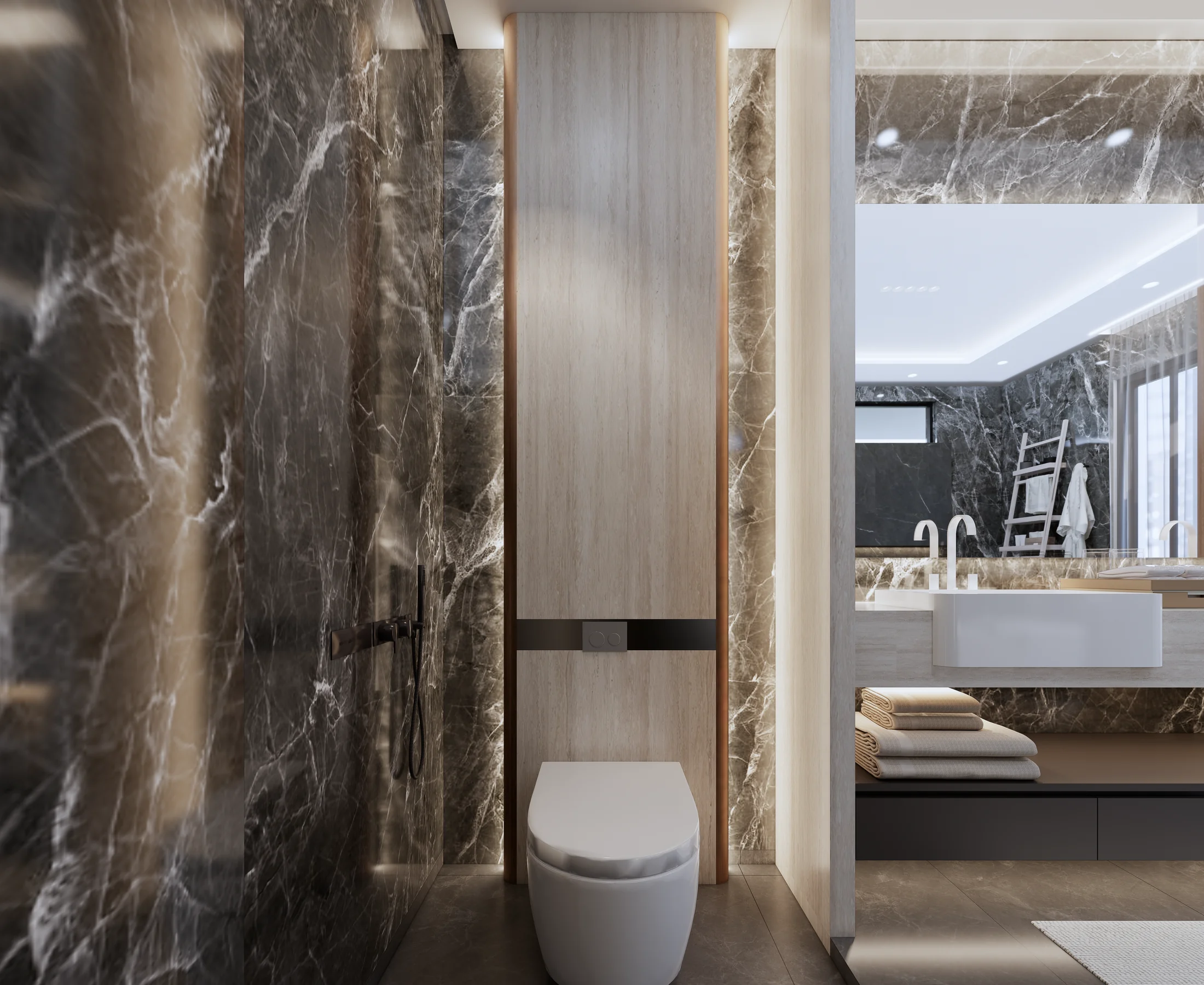 Bathroom · Mont Kiara — interior view design visualization