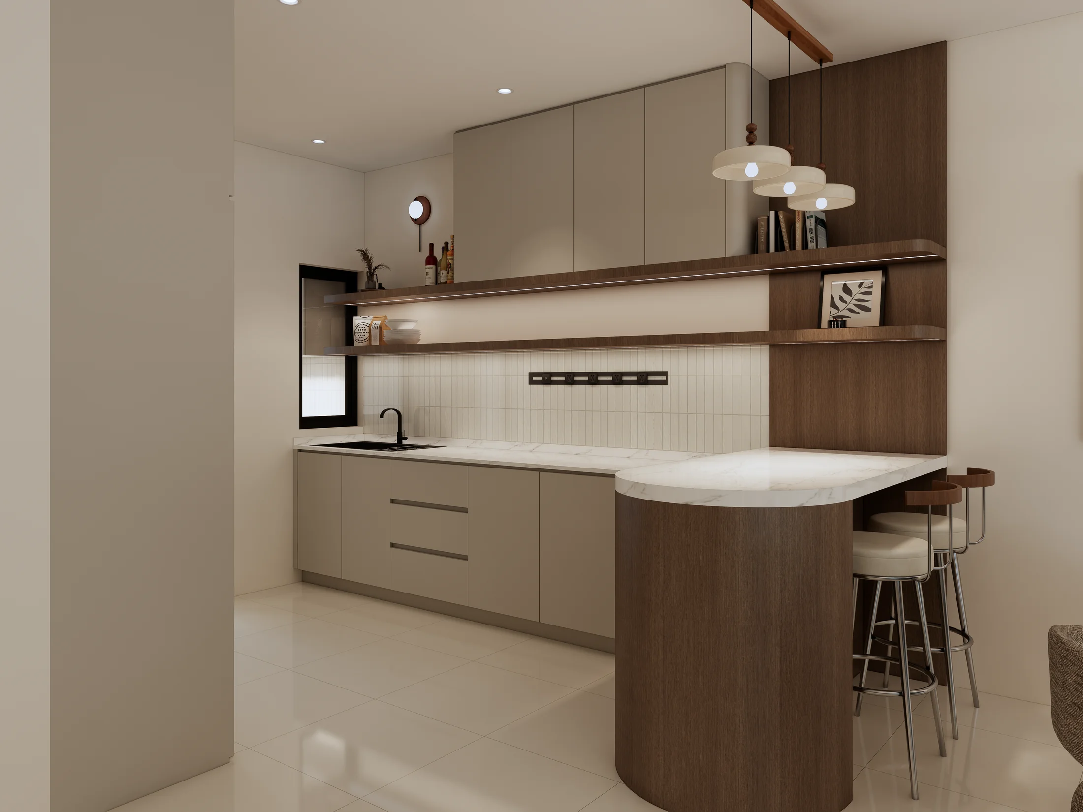 Gamuda Cove · Type D1A — interior view design visualization
