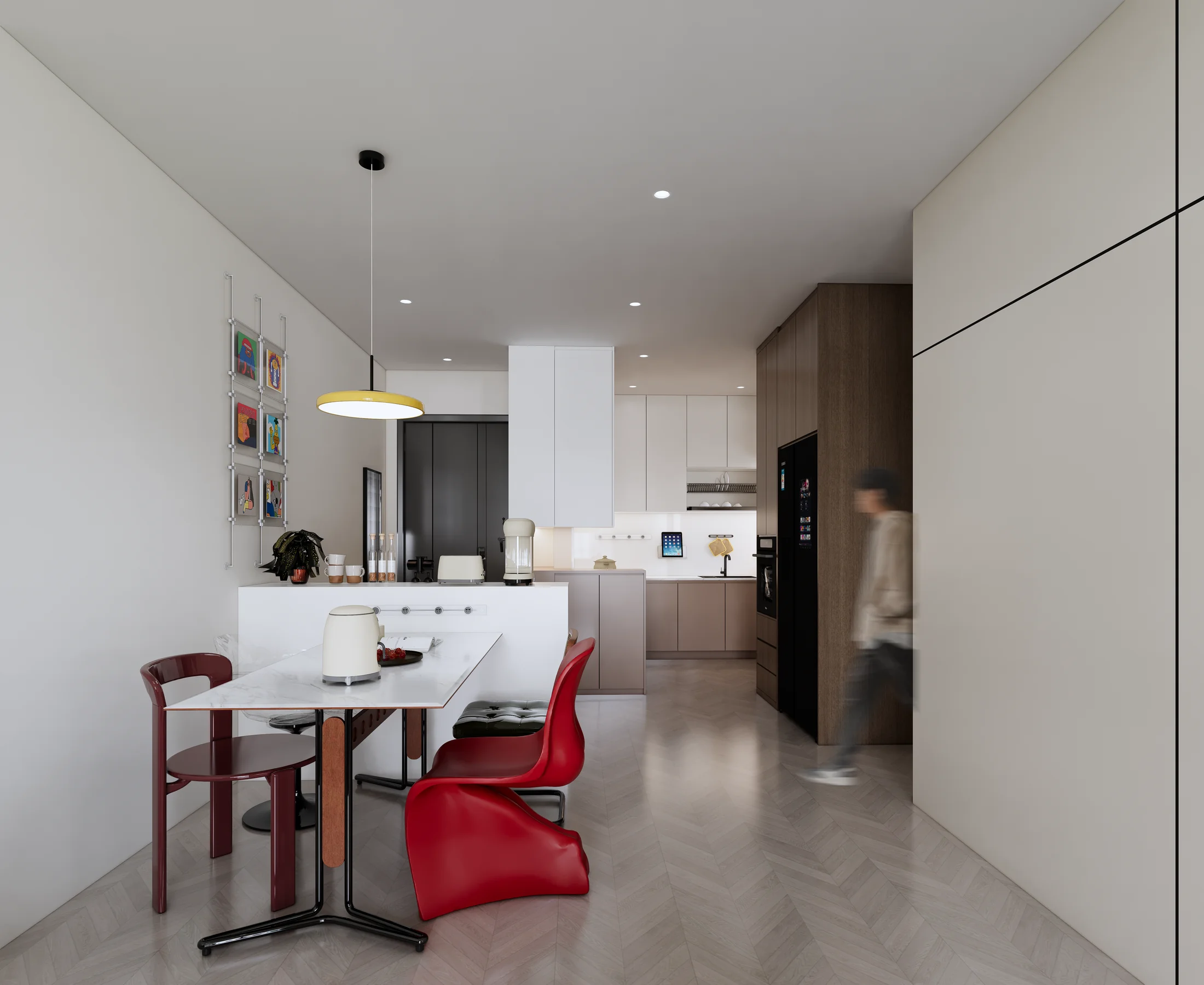Harmony Residence — kitchen and dining design visualization