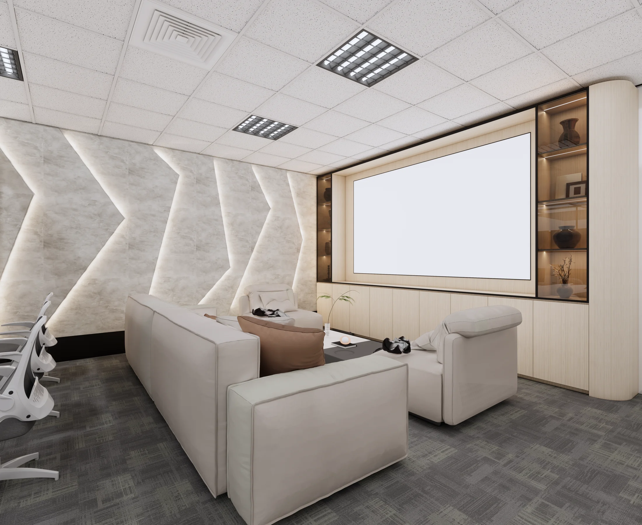 Office Design — interior view design visualization