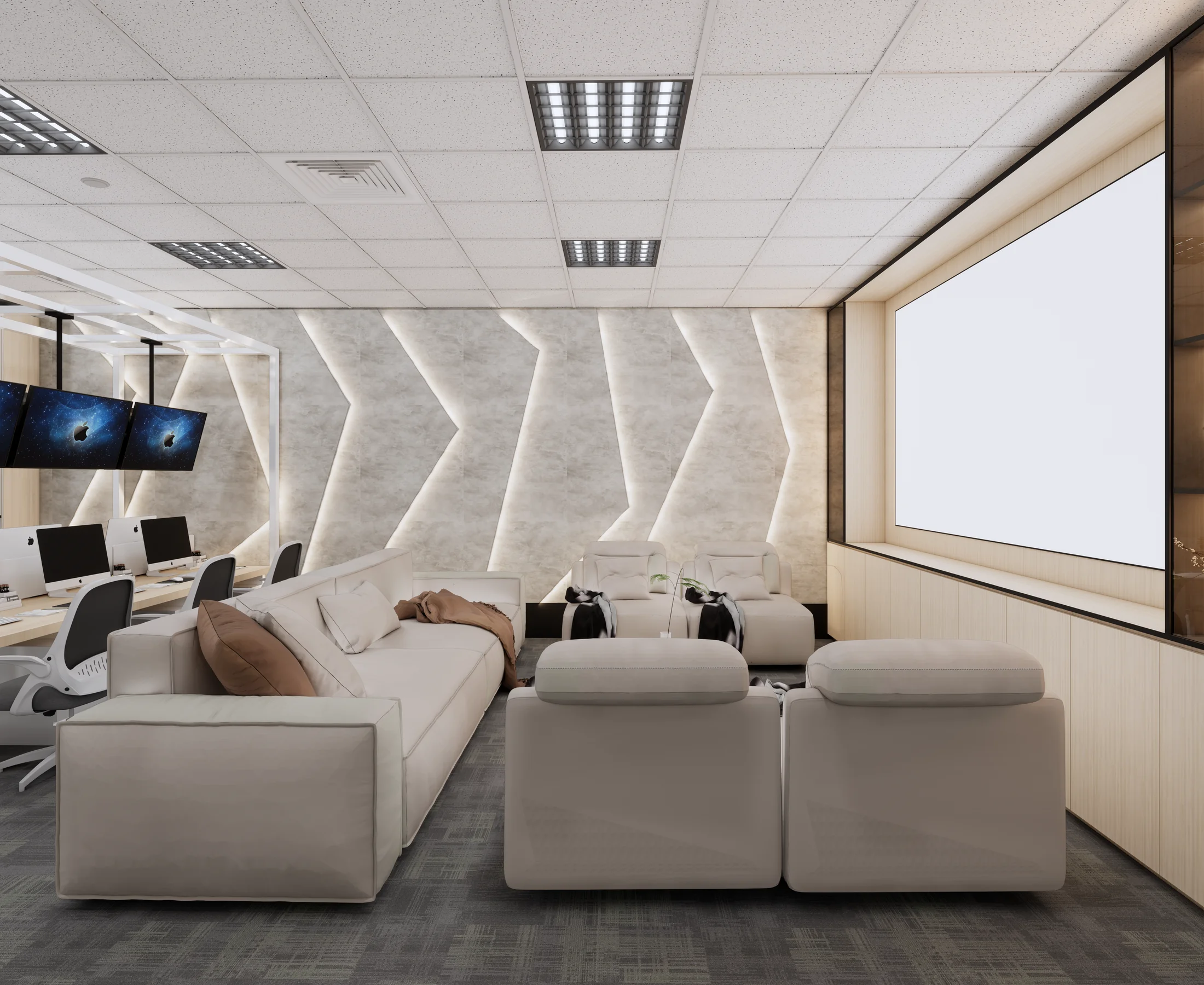 Office Design — interior view design visualization