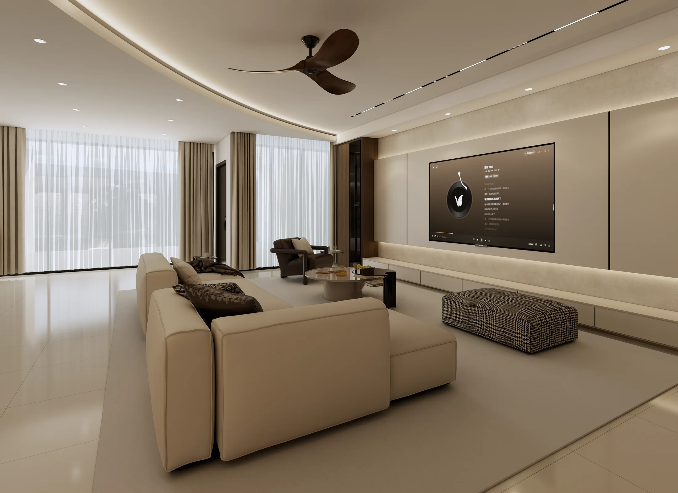 Taman Bukit Mewah — living area design visualization