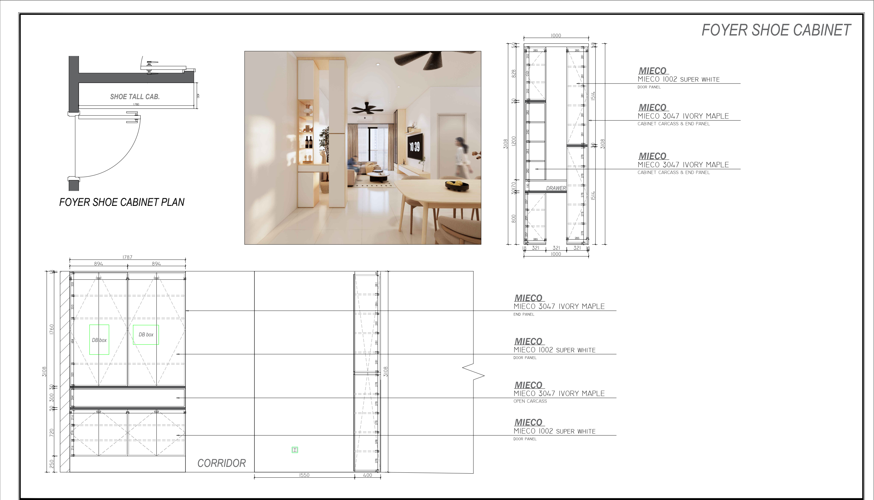 One Residence — redacted public drawing, page 2